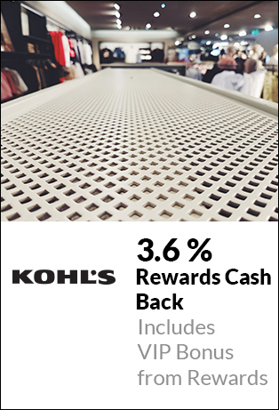 Shop Kohl's VIP BONUS 3% Rewards Cash Back